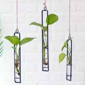 화병 꽂이 벽 걸이 미니 행잉 유리병 수경재배 디퓨저병 유리 실린더 시험관 빈티지 꽃병