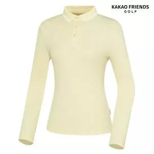[카카오프렌즈골프] 여성 히든 로고 피케 티셔츠