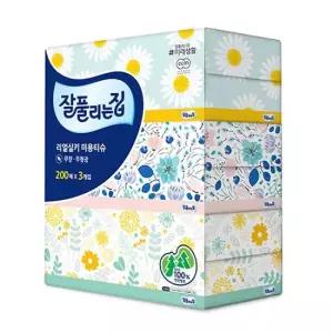 잘풀리는집 각티슈 1팩 200매x3개입 미래생활
