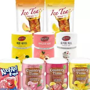 쿨에이드 다음 레몬에이드 포도 복숭아 딸기 아이스티 파우더 분말 음료