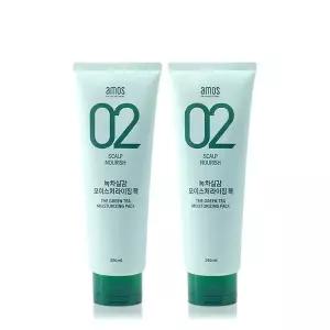 [신세계라이브쇼핑]아모스 녹차실감 인텐시브 모이스처 팩 250ml 1+1