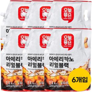 오늘좋은 아메리카노 리얼블랙 2.1LX6개