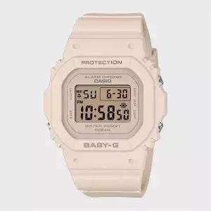 [BABY-G] 베이비지 BGD-565U-4 크림 핑크 스퀘어 여성 디지털시계