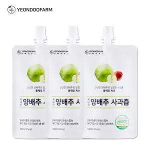 [연두팜] 아빠의주스 양배추사과즙 낱개 100ml