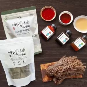 [제철진미][소스 선택 증정] 제철진미 메밀밭에가시리 제주 메밀면 350g 1개 (진메밀면/납작면 택1)