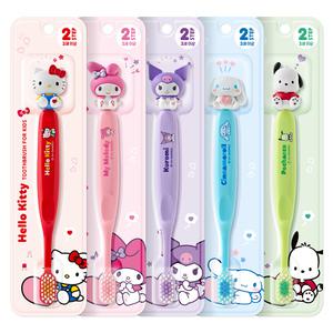 산리오 캐릭터즈 피규어 유아칫솔 step2 시나모롤 마이멜로디 쿠로미 헬로키티 포차코 키즈 칫솔 5ea세트