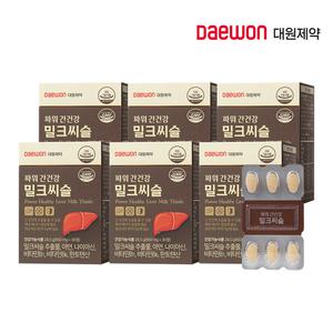 [대원제약] 파워간건강 밀크씨슬 6박스(6개월분) / 간건강 실리마린 비타민B 판토텐산