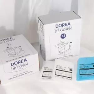 도레아 일회용 CPE 비닐가운 1매 개별포장 앞치마 김장 요양병원 병역복 청소 위생복