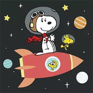 [아트박스]/아이러브페인팅 DIY 그림그리기 세트 피너츠 스누피 우주여행 25x25