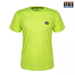 스프리스 남성 와펜 반팔 티셔츠 형광그린