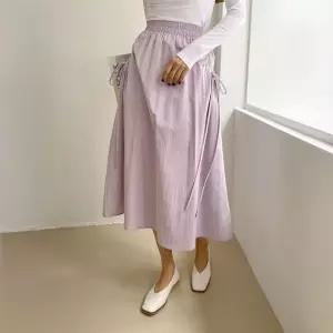 ONM 다솜결 아노락 롱스커트 빅사이즈 밴딩 치마 내추럴핏