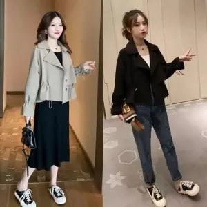 ONM 공항 트렌치코트숏 간절기 여성 GY 자켓 코디