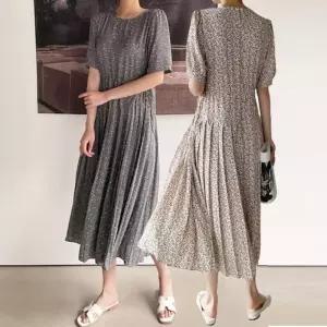 ONM 여성 설레임 플라워 롱원피스