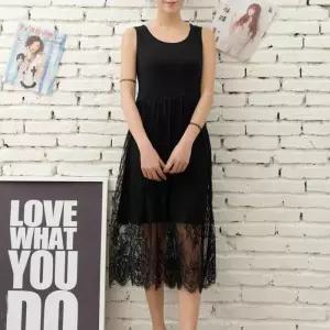 ONM 다양하게 활용할수있는 민소매 레이어드 레이스원피스