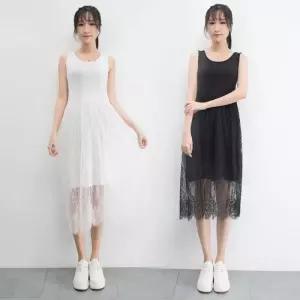 ONM 민소매 레이어드 레이스 원피스 ELC-9032