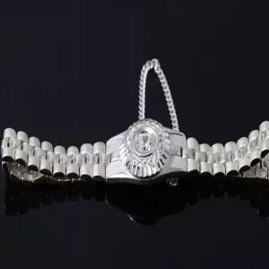 렉스 큐빅 은팔찌 고급 명품 큐빅 럭셔리 순은 커플 남성 여성