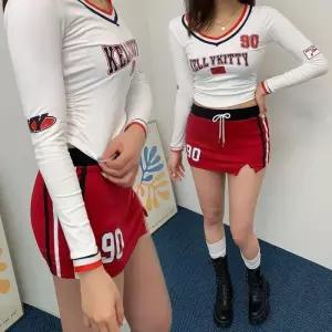 ONM 켈넘버투피스 긴팔 미니스커트 슬림 크롭 댄스치