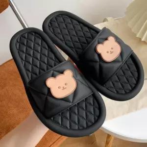 ONM 실내화 슬리퍼 거실 층간소음 실내 쿠션 블랙