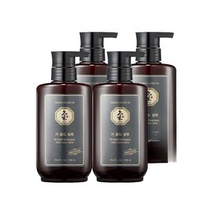 댕기머리 오리지널 기 골드 샴푸 500ml 4개 모발성장
