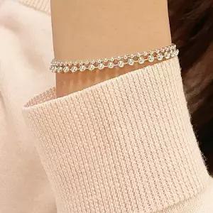 은볼2mm 은팔찌 얇은 심플 세련 고급 남자 여자 925실버 데일리