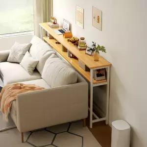 소파뒤선반 틈새 협탁 선반 슬림 책장 책꽂이 책상선반 침대 헤드 사이드테이블 2단 120