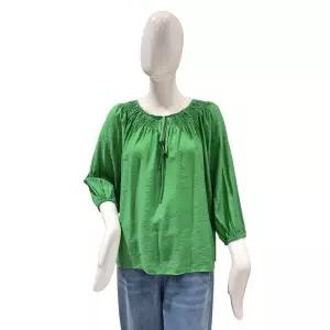 [롯데백화점]파파야 리본 레이스넥 블라우스(PNPRBL011B)