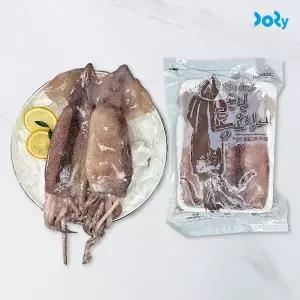 [맛도리] 2마리씩 소포장 손질 통오징어 1.32kg (총 12마리/6팩)