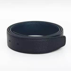 35mm 스타메라 양면 사피아노 블랙네이비 이태리수입 소가죽 명품 벨트 교체용 스트랩 띠