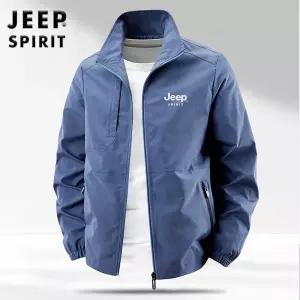 JEEP SPIRIT 2025년 가을/겨울 얇은 코트 남성 야외 캐주얼 스탠드 자켓
