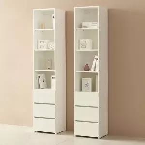 [필웰]E0자재 필웰 레아 6단 책장 수납장 400 (서랍셋오픈형) DVX