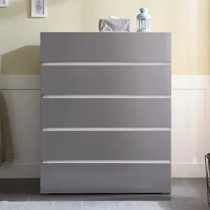 [우아미가구]네우 대용량 광폭 5단 서랍장 1000