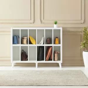 [우아미가구]에빈 2단 정리 책꽂이 책장 다리형 1200