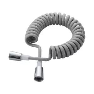 스텐 스프링 수관 변기 세척기 탄력관샤워 노즐호스 업그레이드 대용량 그레이 4m 추천