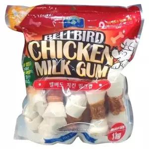 벨버드 치킨 밀크껌 미디엄 사이즈 1kg