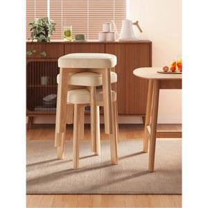원목스툴 의자 현관 나무 미니 나무의자 원목 사각 거실