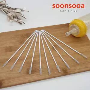 순수아 빨대솔 10개-일반형 빨대 세척솔