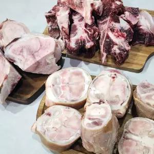 한우 우족 한우 사골 잡뼈 세트 12kg 소우족 소 사골 뼈 한우족 소잡뼈 사골 곰탕 거리 소뼈 우족 사골