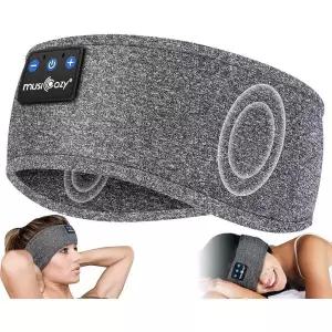 뮤지코지 블루투스 헤드폰 헤어 밴드 라이트그레이