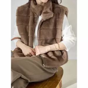 [하프클럽/모리스커밍홈]밍크퍼베스트_M2512FU003D