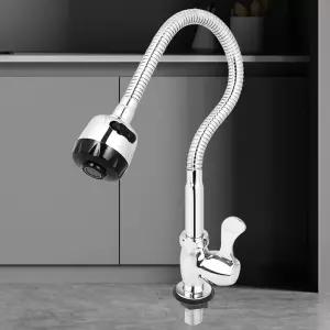 단수 자바라 세로 싱크대수전교체 코브라 주방 수도/수전/헤드/싱크대/호스/꼭지/씽크대/세트/원홀/연결