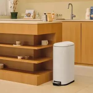 [하우스레시피]밀리 무소음 페달 휴지통 슬림 30L (2color)