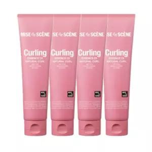 미쟝센 컬링 퍼퓸 헤어 에센스2X 내추럴 컬크림 230ml 대용량 x 4개