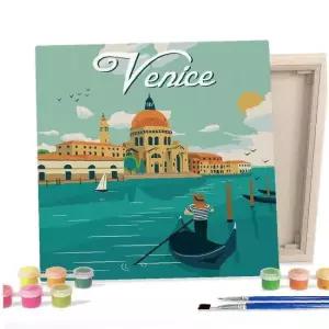 랜드마크 페인팅 베니스 그림 그리기 아트 작품 25X25