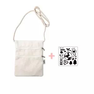 스텐실 꾸미는 안전 지퍼 미니 크로스백 가방 데일리룩 여친룩 DIY에코백 집콕취미