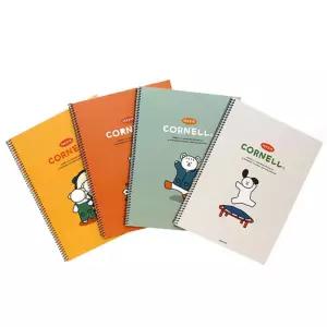 꼬망 코넬노트 8개/세트/셋트/필기/노트/스프링/줄노트/유선/연습장/공책/중학생/중고등/귀여운/캐릭터