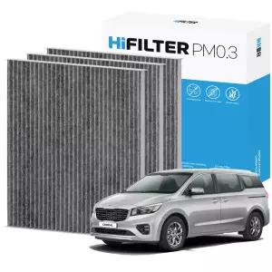 하이필터 PM0.3 자동차 활성탄 에어컨필터 더뉴 카니발 YP 3개