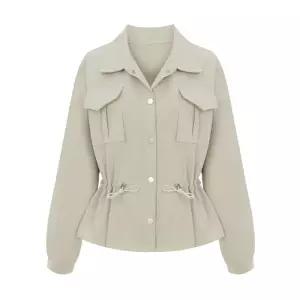 (택가 129000원)[티뷰] 카라포켓스트링블라우스자켓_V6A-CJK004