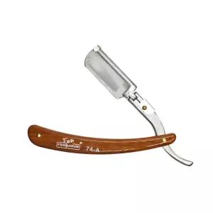 클래식 우드 일자 면도기 빈티지 감성 우드 원목 손잡이 핸들 바버 이발소 수동 면도기