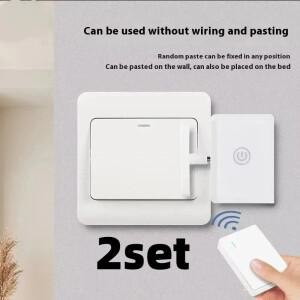 무선 제어 전등 스위치 꺼짐 도구 USB 충전식 게으른 원격 자동 버튼 푸셔 배선 필요 없음