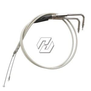 할리 데이비슨 SPORTSTER XL1200 883 DYNA ROAD KING ELECTRA 오토바이 제직 강철 와이어 스로틀 케이블